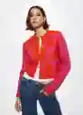 Cardigan Pinkora Fucsia Talla 25 Mujer Mango