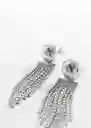 Pendientes Nat Plata Talla 99 Mujer Mango