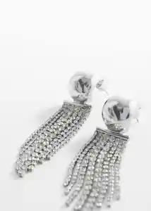 Pendientes Nat Plata Talla 99 Mujer Mango