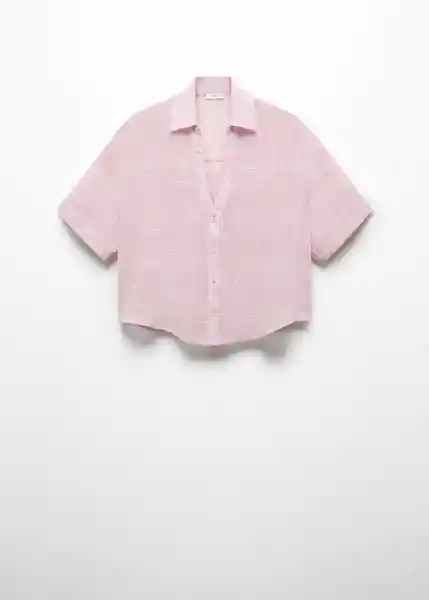 Blusa Coconut Rosa Pastel Talla M Mujer Mango