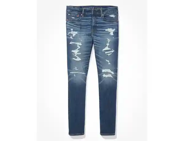 Pantalón Jean Skinny Para Azul Talla 32 x 30 American Eagle