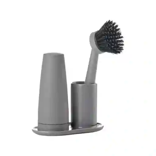 Zone Denmark Set Cepillo Y Dispensador Gris