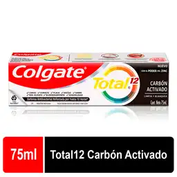 Colgate Crema Dental Total12 Carbón Activado 75 mL