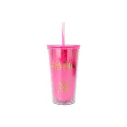 Vaso Plástico Con Pitillo Serie Harry Potter Rosa 600 mL Miniso