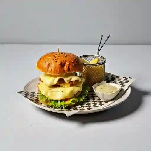 Hamburgesa Carbón Triple