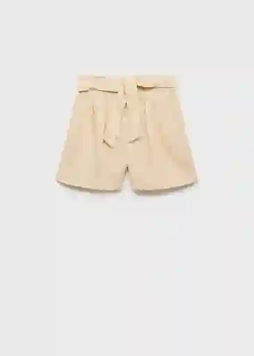 Short Mia-W Beige Talla M Mujer Mango