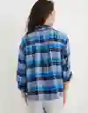 Blusa Aerie de Pijama Azul Talla X-Small American Eagle 27821224