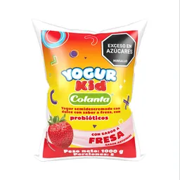 Yogur Colanta Semidrescremado Dulce Fresa (1000 Gr)