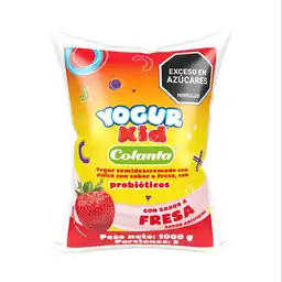 Yogur Colanta Semidrescremado Dulce Fresa (1000 Gr)