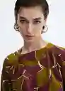 Vestido Madie Burdeos Talla S Mujer Mango