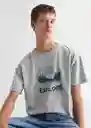 Camiseta Explore Gris Talla 20 Teen Niños Mango