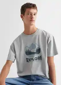 Camiseta Explore Gris Talla 20 Teen Niños Mango