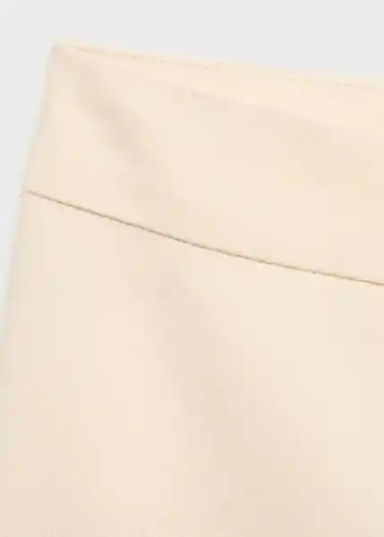 Pantalón Malu5-H Crudo Talla 36 Mujer Mango