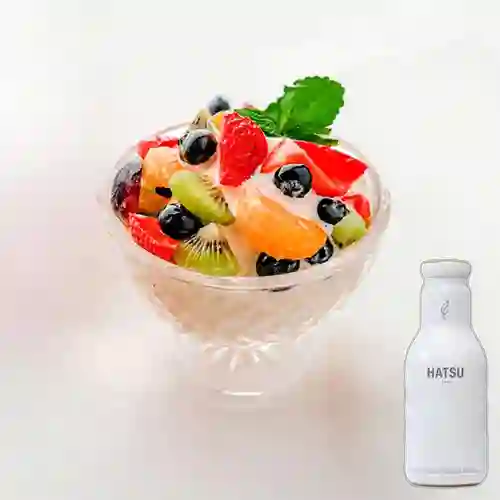 Combo Ensalada de Frutas c/ Helado +Hatsu Blanco 400ml