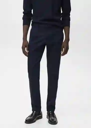 Pantalón Barna Navy Talla 40 Hombre Mango