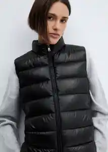 Chaleco Blanvest Negro Talla 26 Mujer Mango