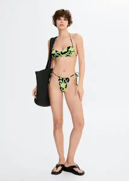 Top Bikini Lilo Negro Talla M Mujer Mango
