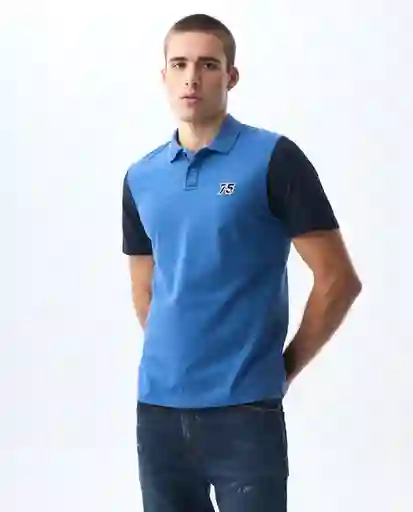 Camiseta Hombre Azul Talla S 801G007_AZU194039 Americanino