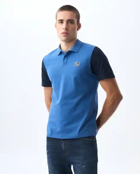 Camiseta Hombre Azul Talla S 801G007_AZU194039 Americanino