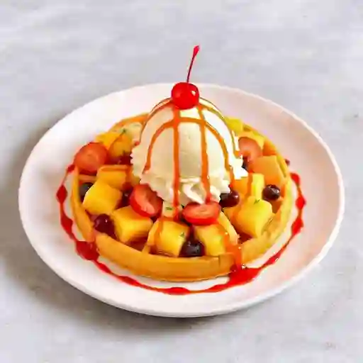 Ensalada Frutas y Waffles Mediana