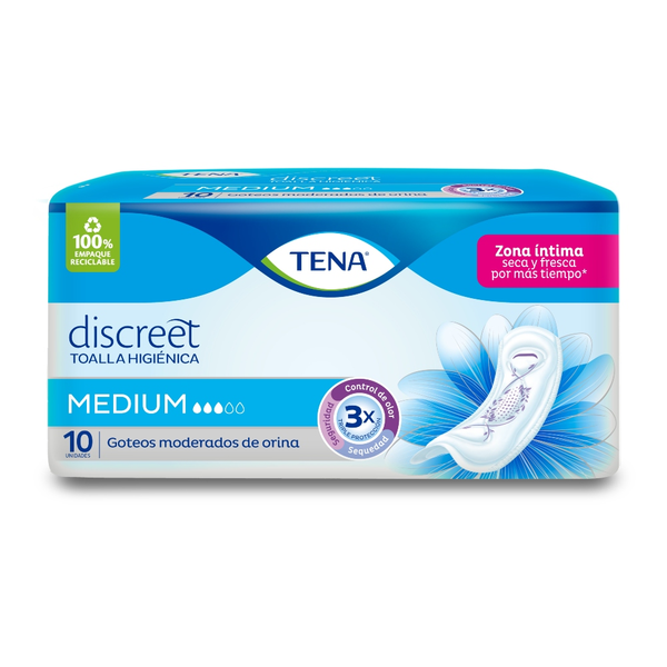 Tena Toalla Higiénica Discreet Medium 10 und