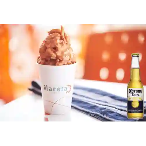 Combo Cóctel de Camarón + Cerveza Corona Bot. 355ml