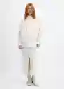 Abrigo Grandes Crudo Talla M Mujer Mango