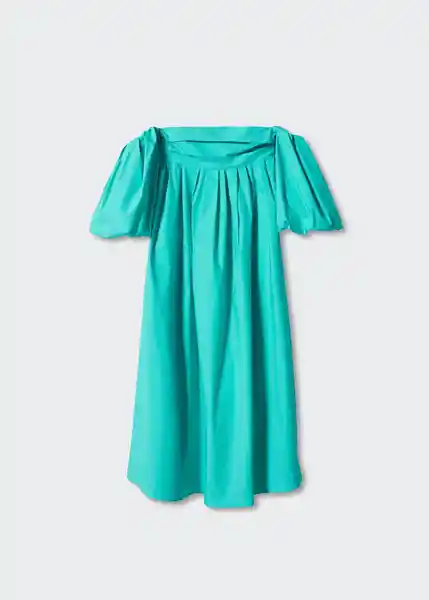 Vestido Eugenia-A Turquesa Talla XS Mujer Mango