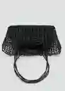 Bolso P Espa Negro Talla 99 Mujer Mango