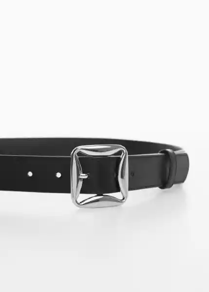Cinturón Malta Negro Talla S Mujer Mango