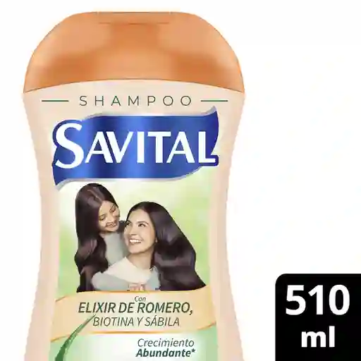 Shampoo Savital Elixir de Romero Biotina y Sávila 510 mL