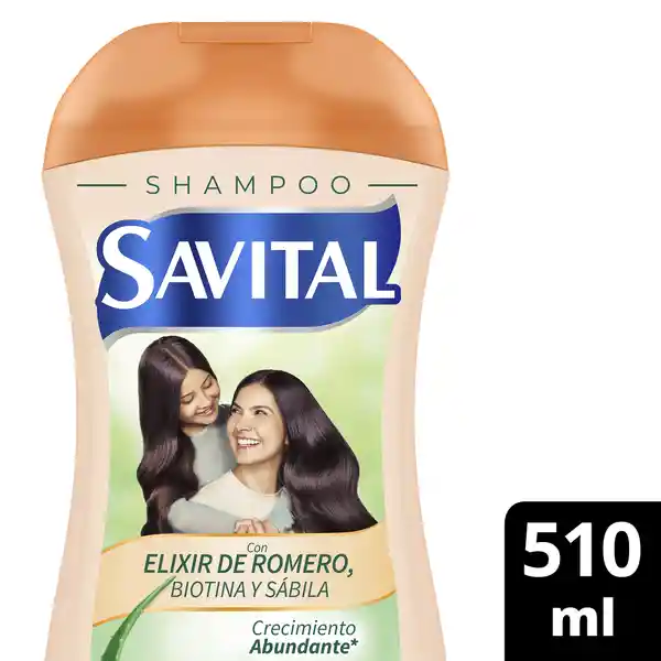 Shampoo Savital Elixir de Romero Biotina y Sávila 510 mL