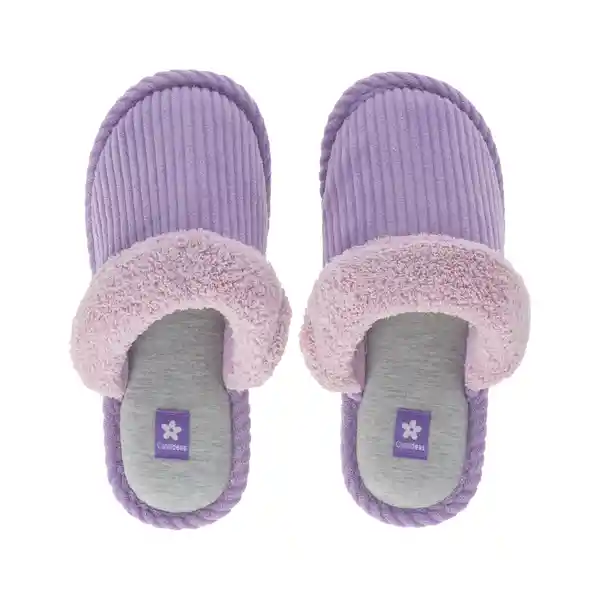 Pantuflas Cotele Diseño 1 Morado T 35-36 Casaideas