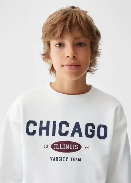 Sudadera Albert51 Off White Talla 08 Niños Mango