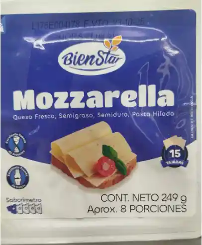 Bien Star Queso Mozzarella en Tajadas