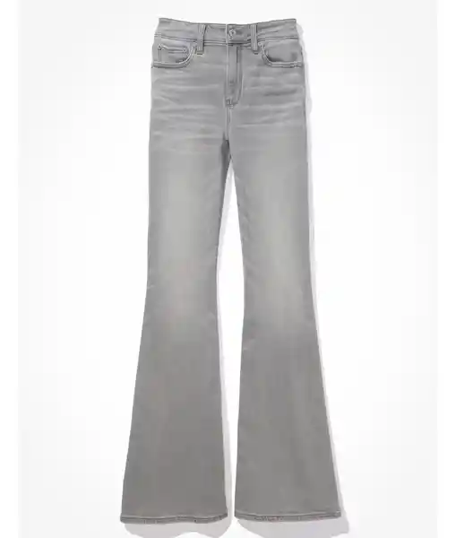 Jean Flare Mujer Gris Talla 0 REGULAR American Eagle