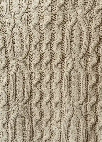 Buzo Tejido Mujer Beige Albarizo Medio Talla L 482G007 Naf Naf