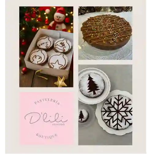 Brownie navidad mini personalizado