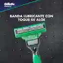 Gillette Mach3 Sensitive Máquina de Afeitar Recargable 1 Unidad + 2 Cuchillas de Afeitar 1 Kit