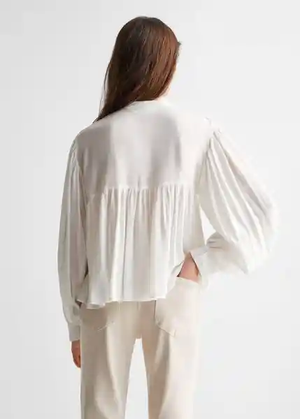 Blusa Belén Off White Talla 22 Mango Girl Mango