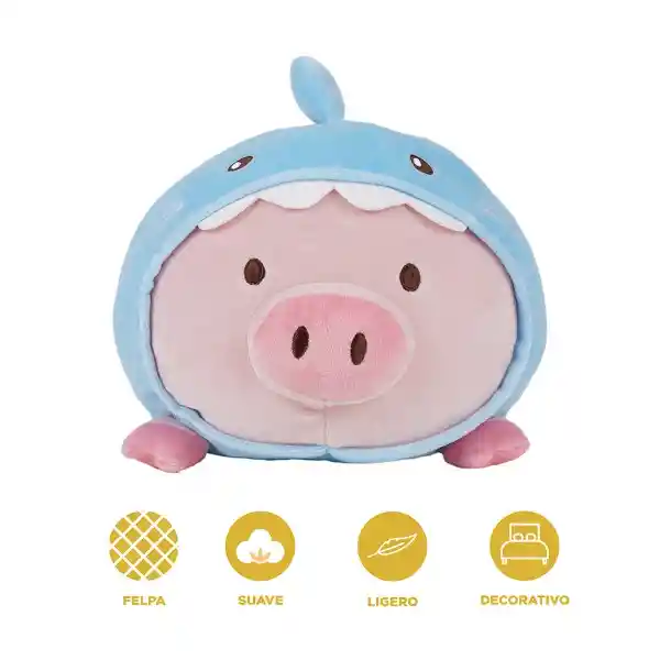 Peluche 13In Gigi Con Disfraz de Tiburón Mini Family Miniso