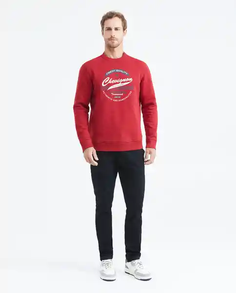 Buzo Graphic Sweatshirt Rojo Marsala Ultraoscuro M Chevignon