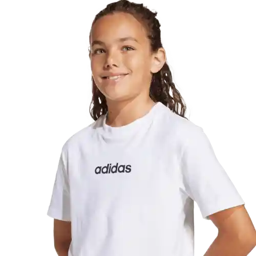 Adidas Camiseta Manga Corta Tee 160 de Niño Blanco Talla S