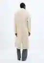 Abrigo Ringo Piedra Talla XL Mujer Mango