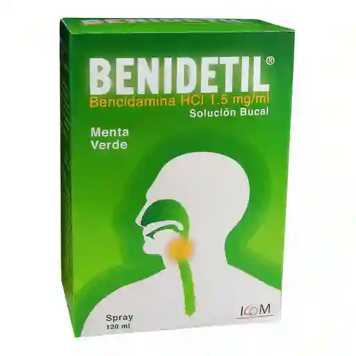 Benidetil Solución Bucal en Spray Sabor Menta Verde