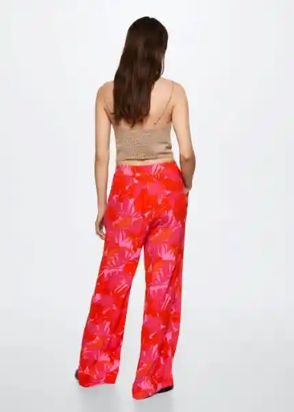 Pantalón Poems Rosa Talla M Mujer Mango