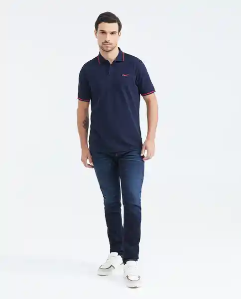 Camiseta Polo Zipper Smart Azul Dark Ultraoscuro T. S Chevignon