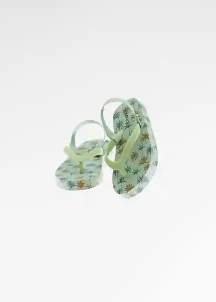 Chanclas Palmb Verde Talla 24 Niños Mango