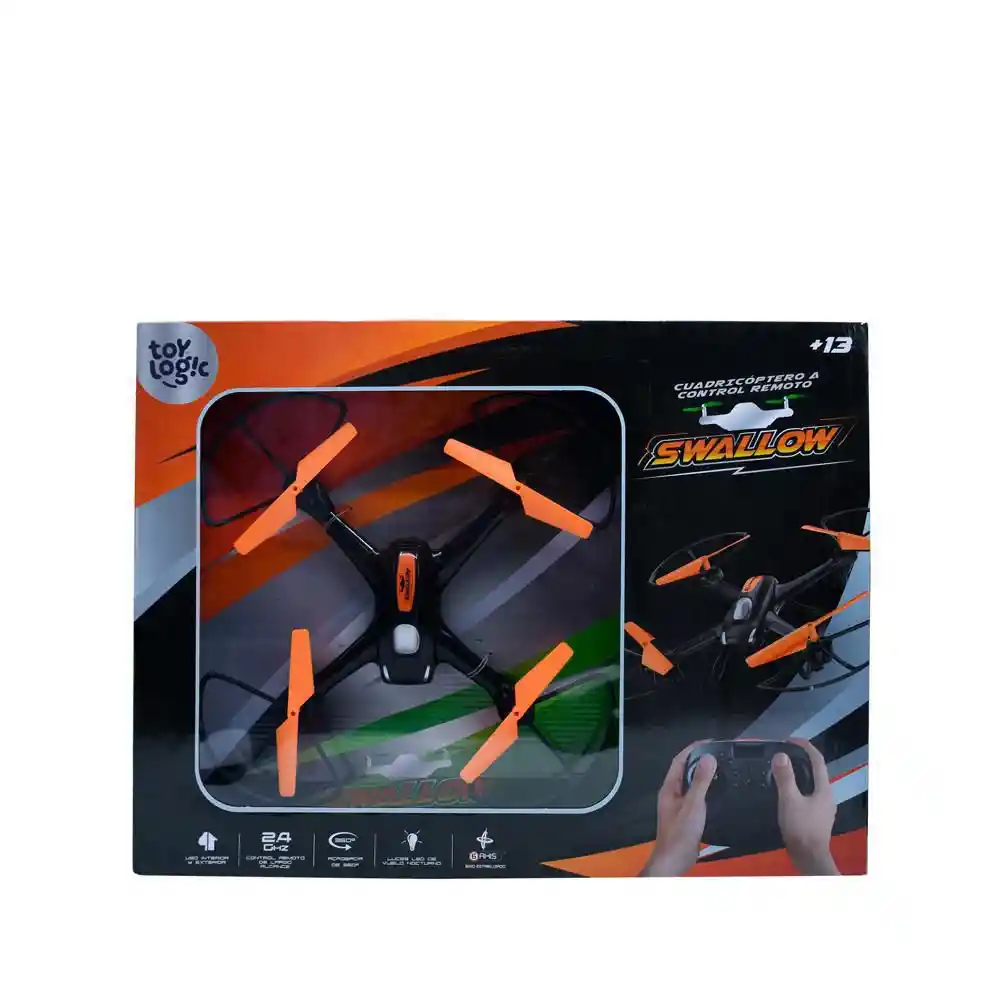 Toy Logic Drone Control Remoto Attack 4 Helices