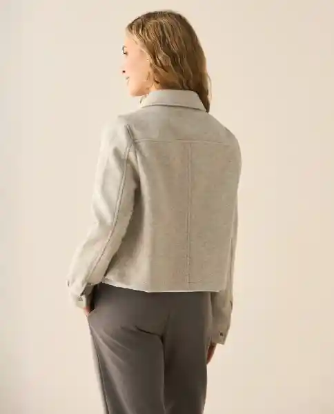 Chaqueta Gris Puro Claro Talla M 422G206 Esprit